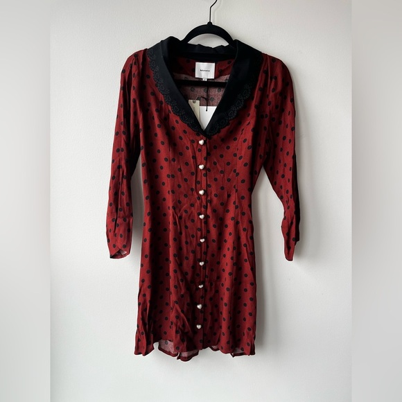 NWT Reformation Galene Polka Dot Dress - Picture 5 of 10